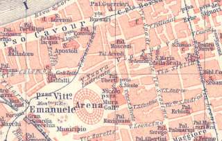 ITALY VERONA. Italia. #10201. Old City Map Plan.1899  