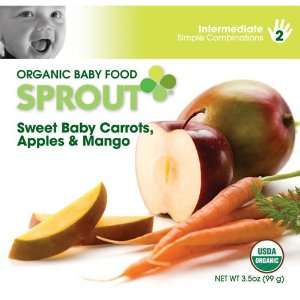    Sprout   Sweet Baby Carrots, Apples & Mango Case of 12 Baby