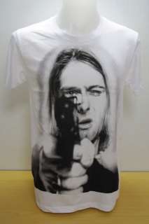 Kurt Cobain Nirvana Grunge Rock Alternativ e T Shirt .
