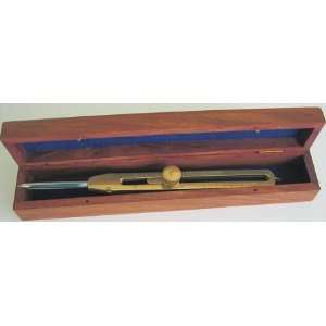 Solid Brass Proportional Divider 9 in with Nice Hardwood Box By Canyon 