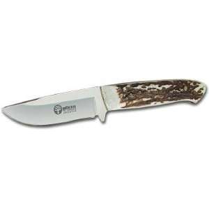  Arbolito Fixed Blade, Stag Handle, Leather Sheath Sports 