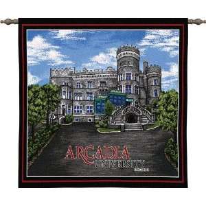  Arcadia University Castle Woven Tapestry Wall Hanging   34 