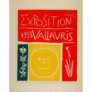   Sun Exposition Vallauris 1958   Original Lithograph