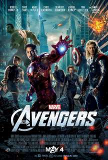 THE AVENGERS Movie Poster Marvel Comics Iron Man Hulk Thor  