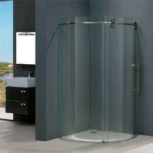   Steel Shower Enclosures 40 x 40 Frameless Round 5/16 Clear o