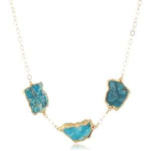 Heather Gardner Bold Collection Turquoise Color Statement Necklace
