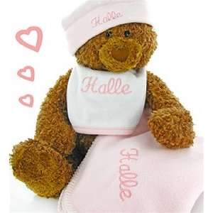  Gund Bear Cutie Collectible Baby Set   Personalized Pink 