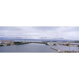 High Angle View of a Harbor, Husavik, Iceland Travel Photographic 