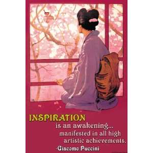  Inspiration Madame Butterfly 28X42 Canvas Giclee