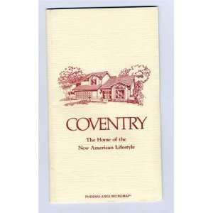  Coventry Homes Maps of Phoenix and Arizona 1963 