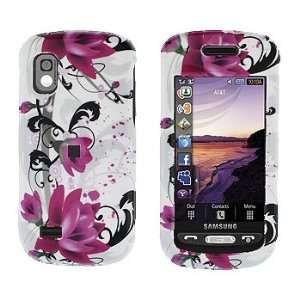  Purple Rose Snap on Hard Skin Cover Case for Samsung 