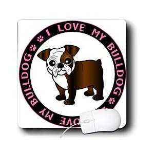  Salak Designs Dogs   I Love My Bulldog   Dark Brindle and White Coat 