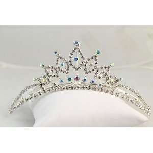  Sparkly Bridal Rainbow Crown Tiara Com AMTM 1002 