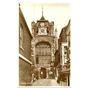   1950s Vintage Postcard Parish Church Rye England UK 