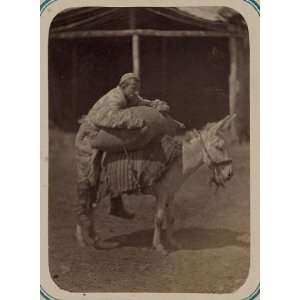  Tashkent,Uzbekistan,vendors,riding donkey,c1865