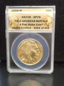 2008  W Buffalo $50 Gold Coin  