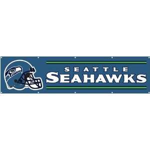  Seattle Seahawks NFL Applique & Embroidered Party Banner 