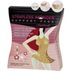  Strapless wonder no bra support pads   b cup size box of 