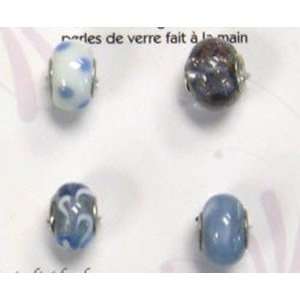  A Bead At A Time Glass Bead Value Pack, 4/Pkg Light Blue 