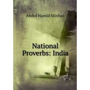  National Proverbs India Abdul Hamid Minhas Books