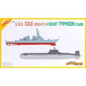   Typhoon Sub Vs. USS Cole Destroyer (Plastic Model Sh Toys & Games