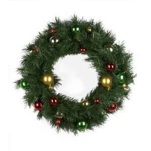  Holiday Inspirations 24 Inch Ball Ornament Wreath
