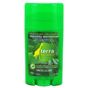  Terra Naturals Deodorant Stick Unscented Almunium/Free 60 