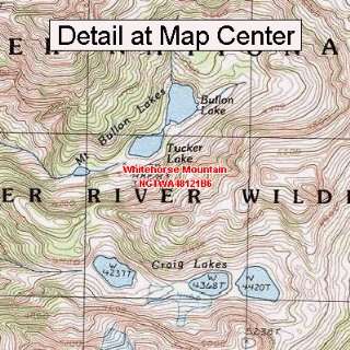 USGS Topographic Quadrangle Map   Whitehorse Mountain, Washington 