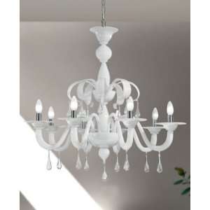  Murano 1184/8 Chandelier   ivory, 110   125V (for use in 