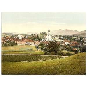   of Murnau, general view, Upper Bavaria, Germany
