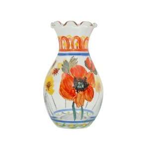  Vera Painted Poppies Vase