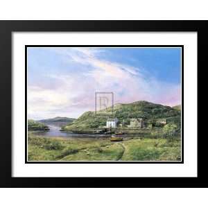   and Double Matted Art 33x41 Fishing Boats Clifden