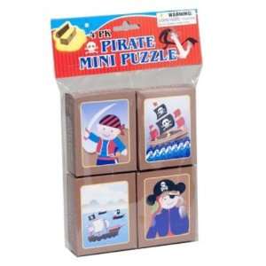 Pirate Party Theme Mini Puzzle 4 Pack Case Pack 72 Baby