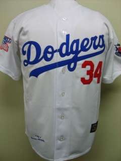 Los Angeles Dodgers #34 Fernando Valenzuela 1981 Cooperstown Throwback 