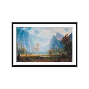   Bierstadt Framed Fine Art Looking Up   Yosemite Valley