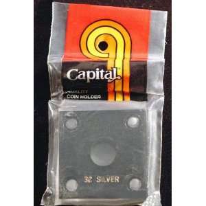   Capital Plastics 2x2 Holder   3 CENT SILVER in Black 