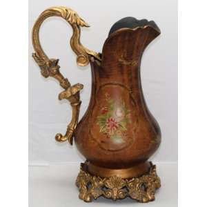   & Poly Resin Hand Painted Urn centerpiece 31115