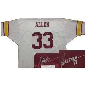  Marcus Allen Signed Jersey   USC Trojans Official White 81 