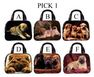 Sharpei Dog Puppy Puppies A F Leather Handbag Purse #PICK 1  