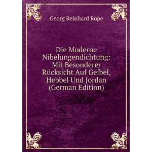   Hebbel Und Jordan (German Edition) (9785877782471) Georg Reinhard RÃ