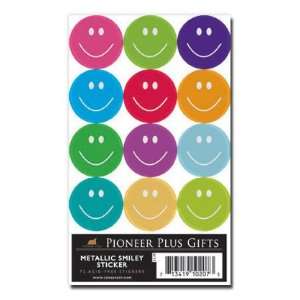  Pioneer Plus Stickers, Metallic Smiley, Classic Acid Free 