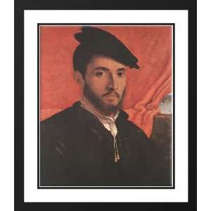 Lotto, Lorenzo 20x23 Framed and Double Matted Portrait of a Young Man 