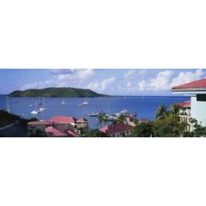 Boats in a Bay, Leverick Bay, North Sound, British Virgin Islands by 