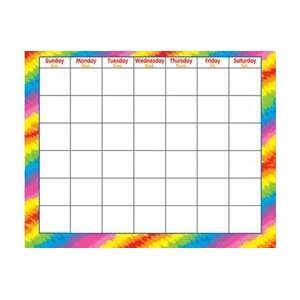 Tie Dye Wipe Off® Monthly Calendar Grid Toys & Games