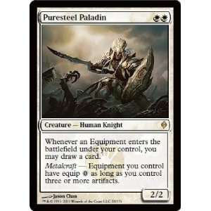   Magic the Gathering   Puresteel Paladin   New Phyrexia Toys & Games