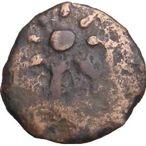  103BC Ancient Jewish Coin ALEXNADER JANNAEUS Anchor 