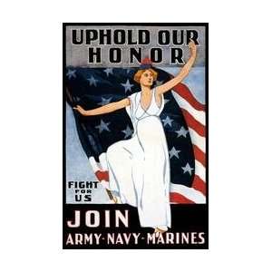  Uphold Our Honor 12x18 Giclee on canvas