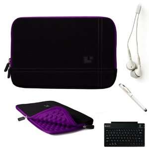  Microsuede Black with Purple Edge and Rear Pocket Carrying 