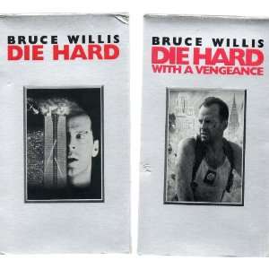  Two Die Hard Films on VHS Die Hard and Die Hard With a 