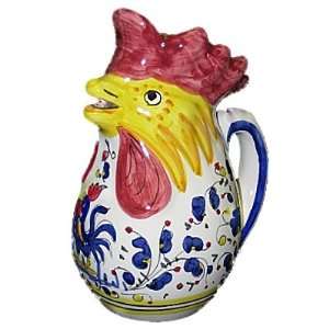  Blue Orvieto Rooster of Fortune Pitcher [D1043 